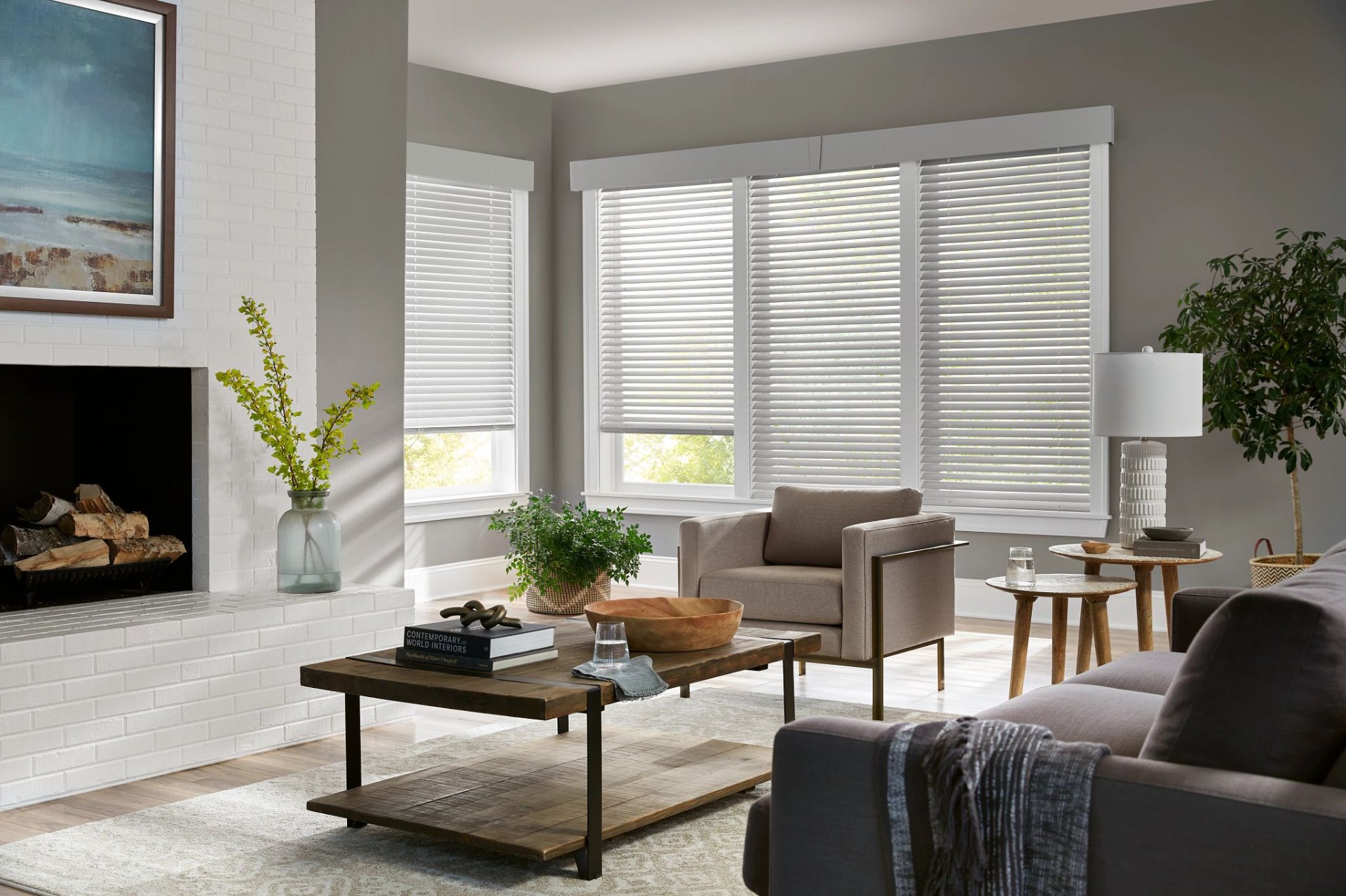Automated cordless blinds in corner windows