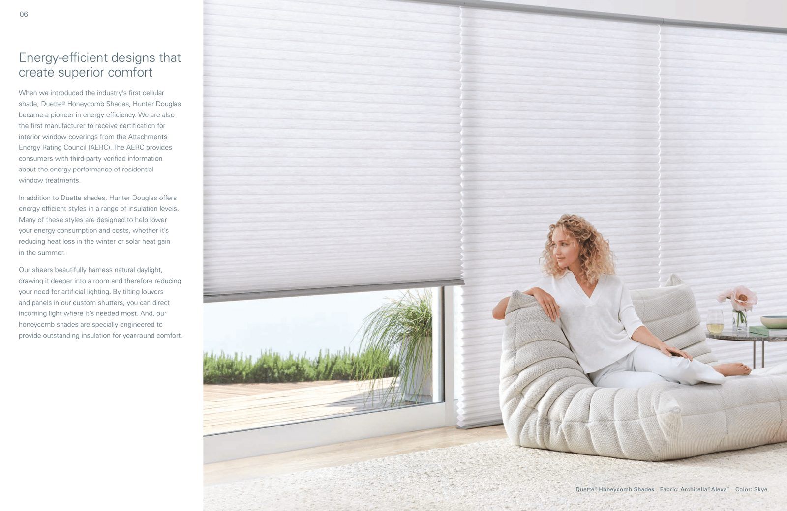 Pirouette Window Shadings - Innovative fabric vanes that rotate for light control