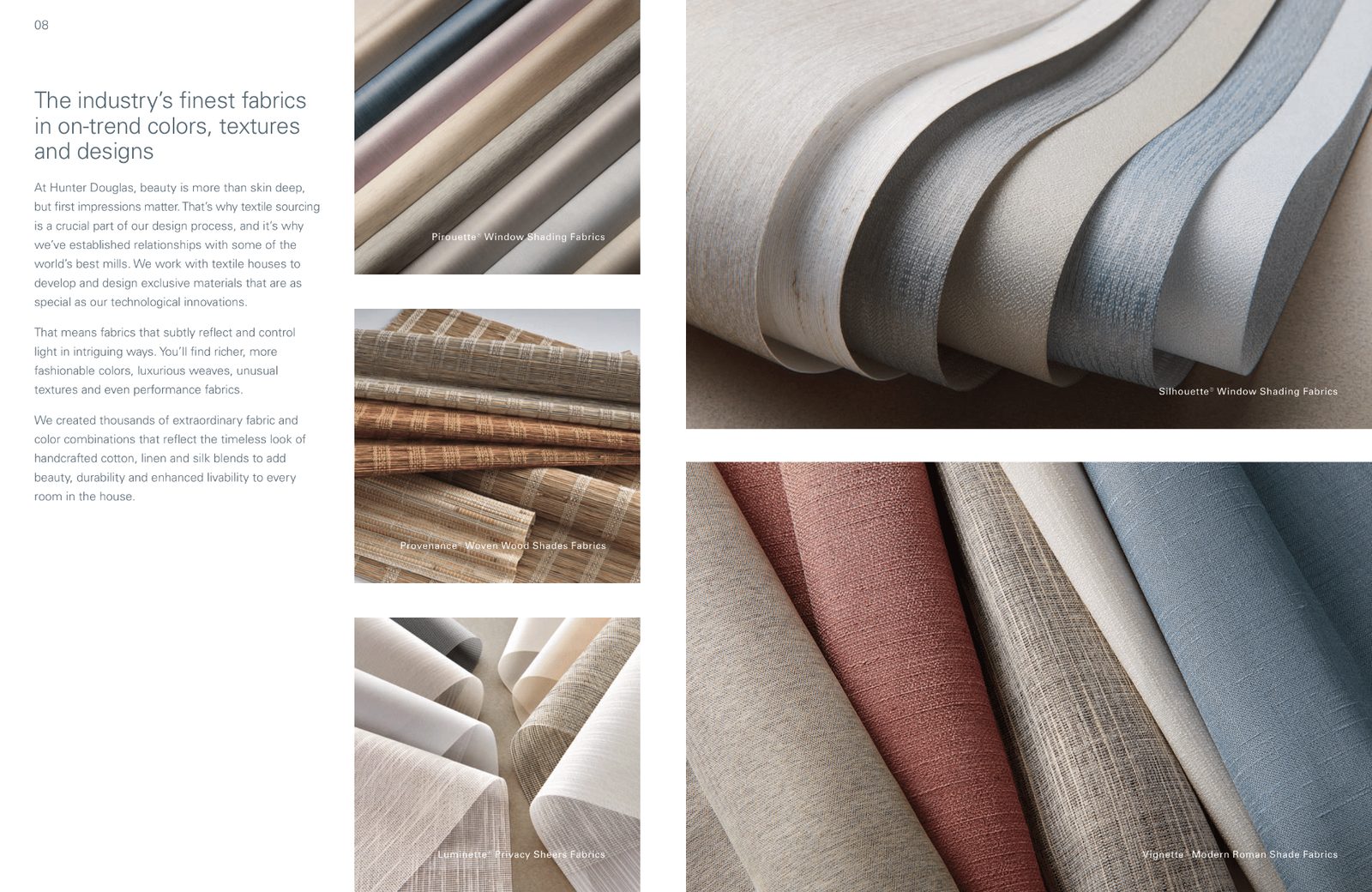 Luminette Privacy Sheers - Vertical fabric vane window treatments for large windows