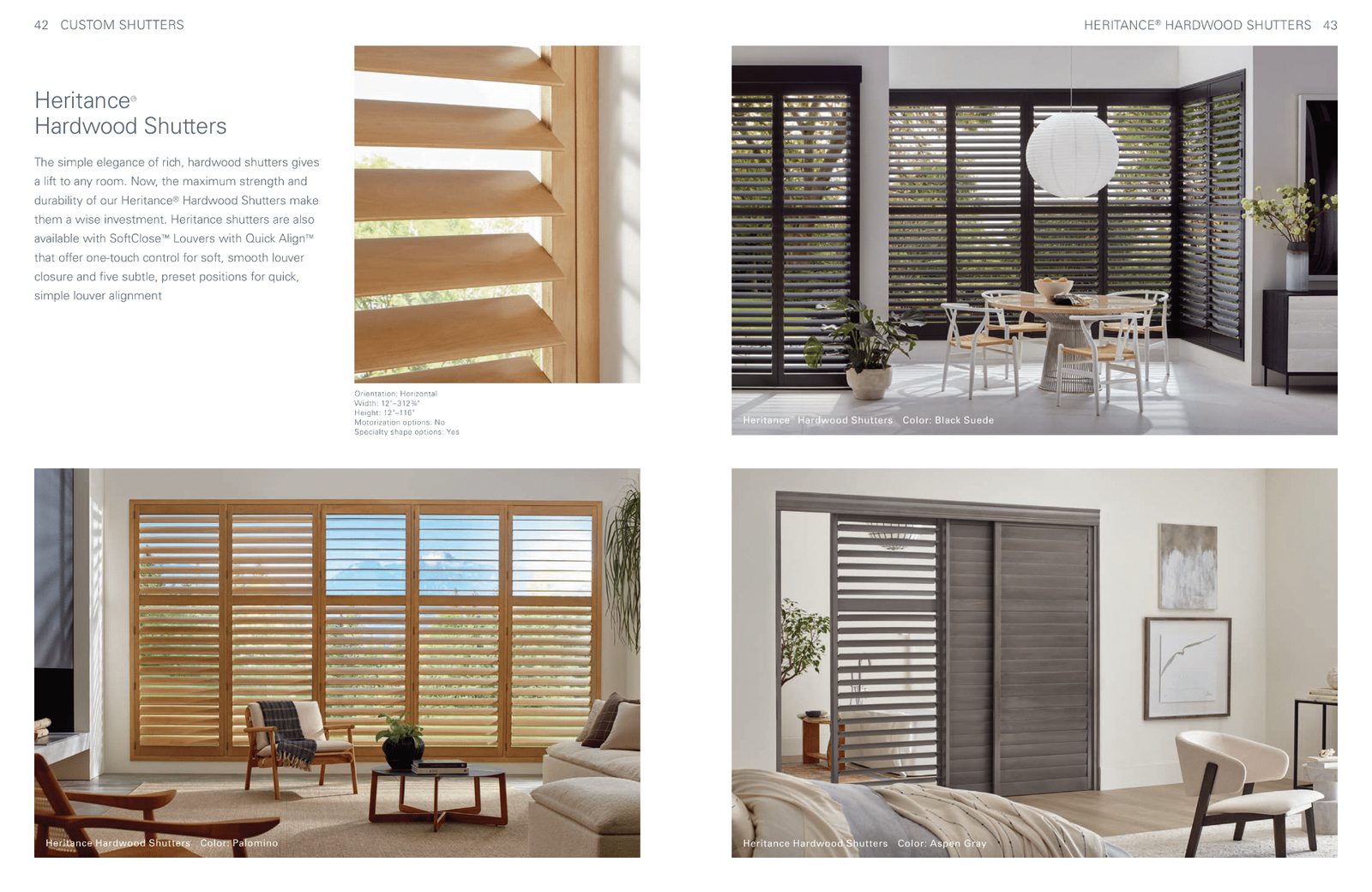 NewStyle Hybrid Shutters - Composite plantation shutters with wood frame