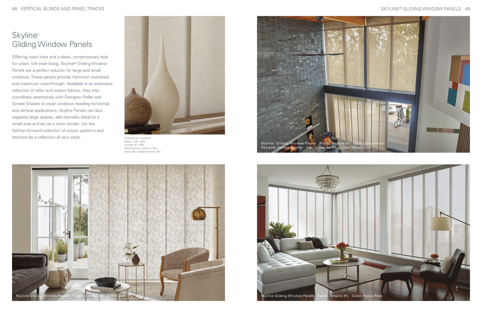Vertical Solutions - Vertical blinds for sliding glass doors and large windows