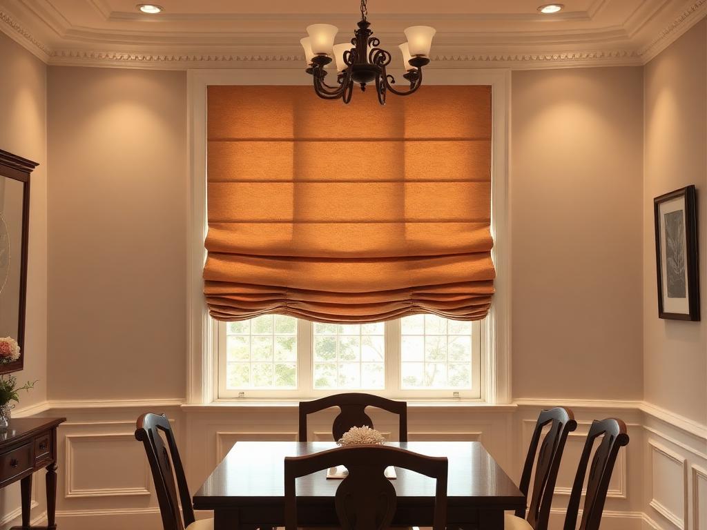 Roman shade restored to like-new condition after ultrasonic cleaning